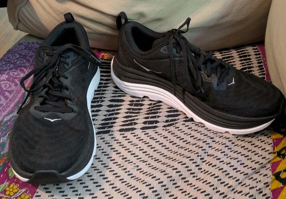 Hoka One One Gaviota 5 Black White Running Shoe's Men's Size 13D 1127929BWHT
